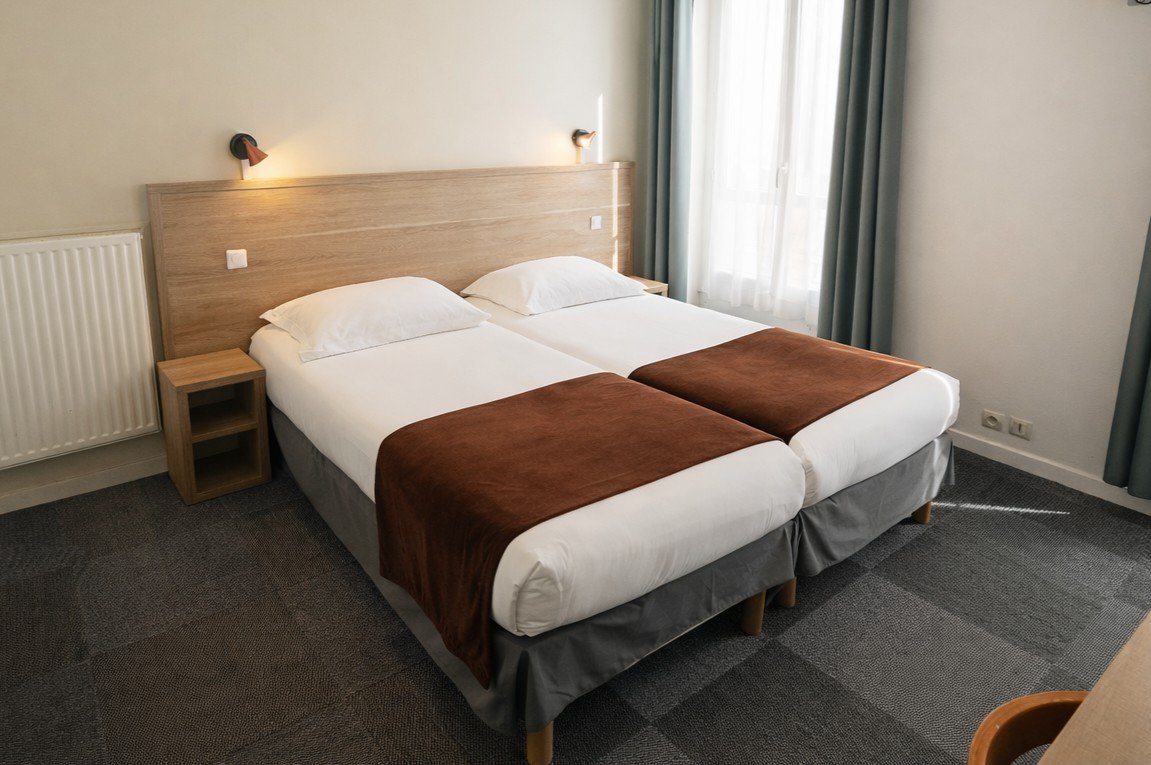 Chambre pour 2 personnes avec 2 lits