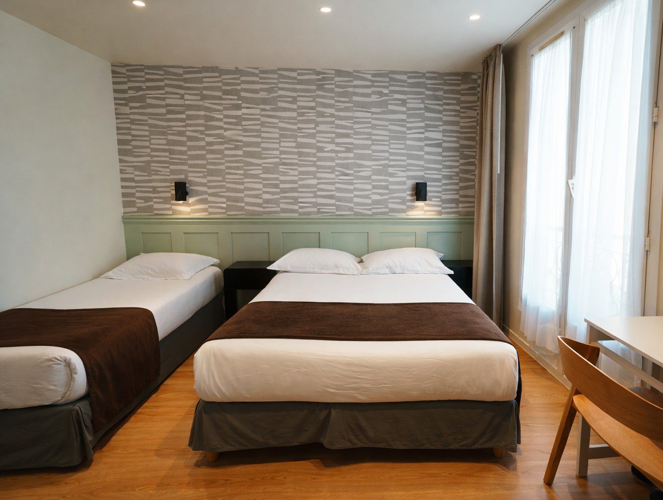 Chambre pour 2 personnes avec 2 lits